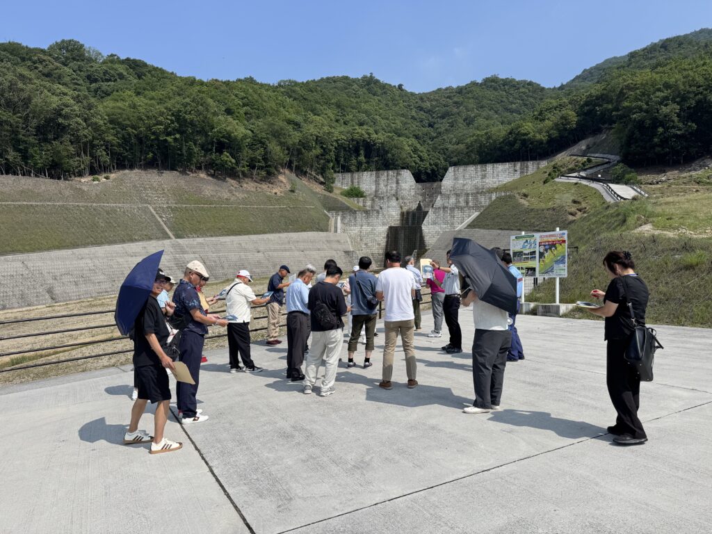 広島土砂災害  砂防堰堤 視察