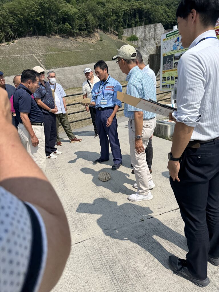 広島土砂災害  砂防堰堤 視察